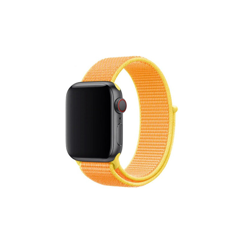 Crested Kanárkově žlutý provlékací řemínek na suchý zip pro Apple Watch 38, 40 a 41 mm