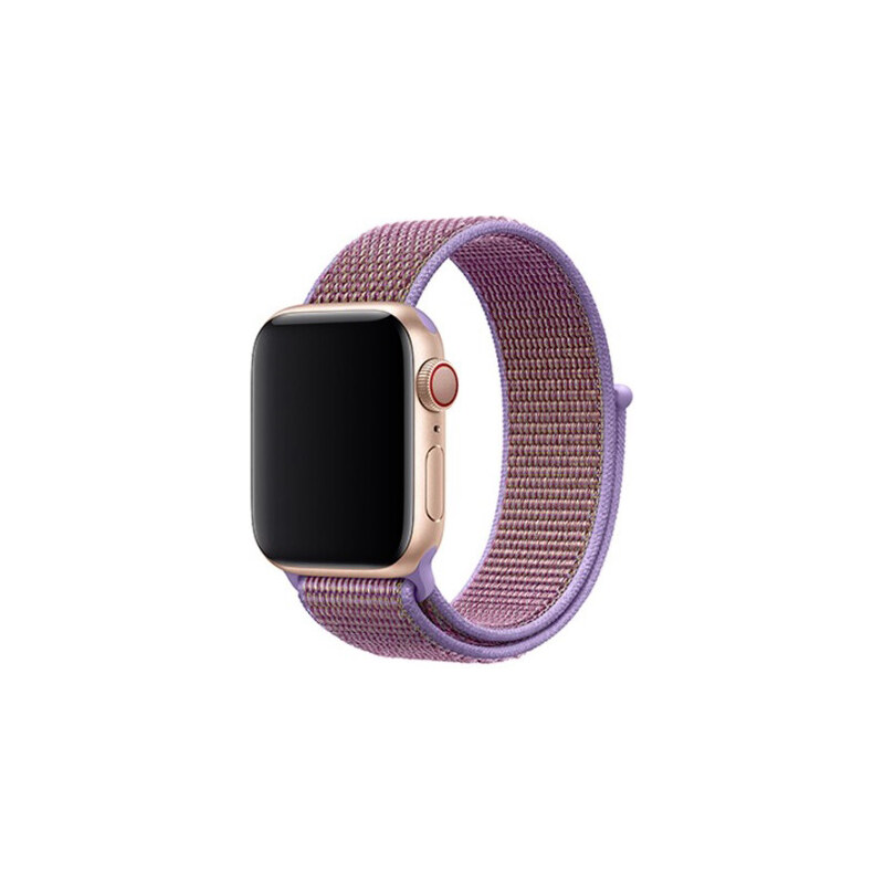 Crested Lila provlékací řemínek na suchý zip pro Apple Watch 38, 40 a 41 mm