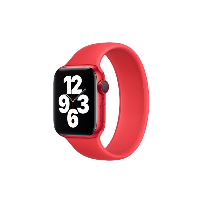 Crested Navlékací silikonový řemínek pro Apple Watch 38, 40 a 41 mm červený