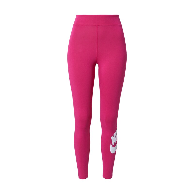 Nike Sportswear Legíny Essential tmavě růžová / bílá