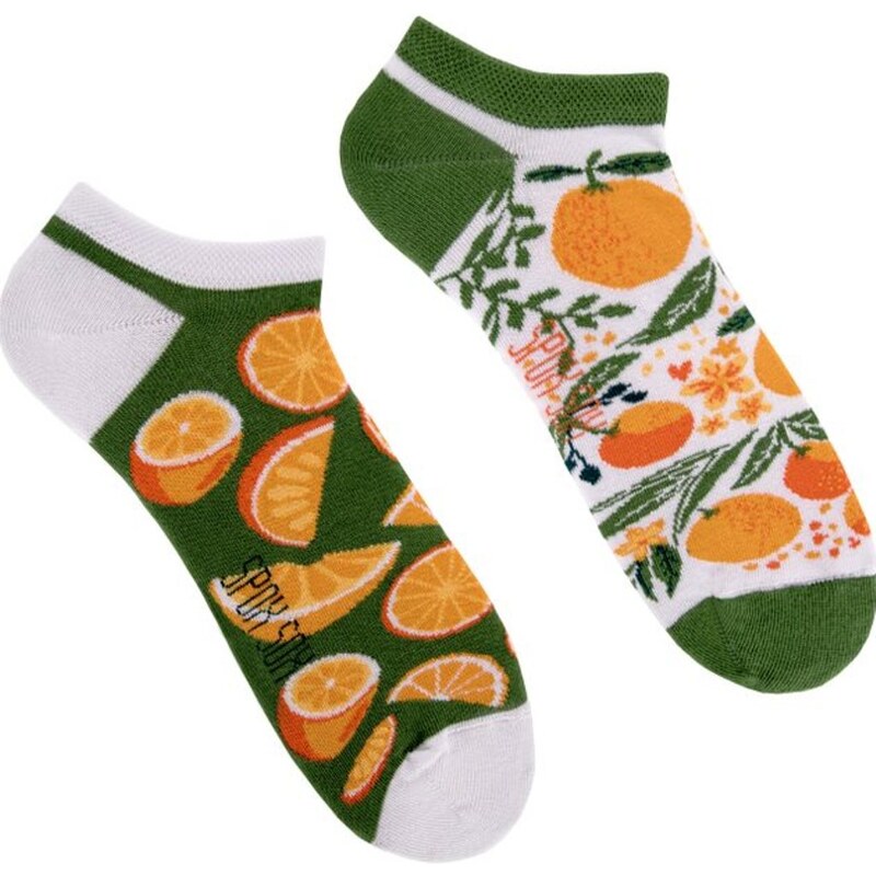Veselé kotníkové ponožky Spox Sox pomeranče