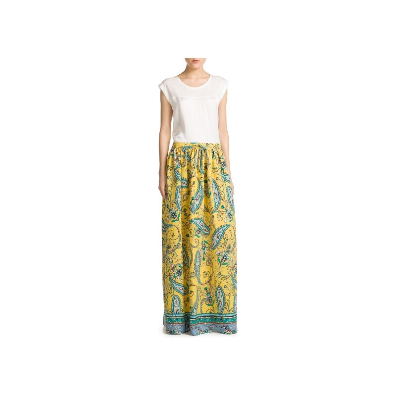 Mango Paisley print skirt