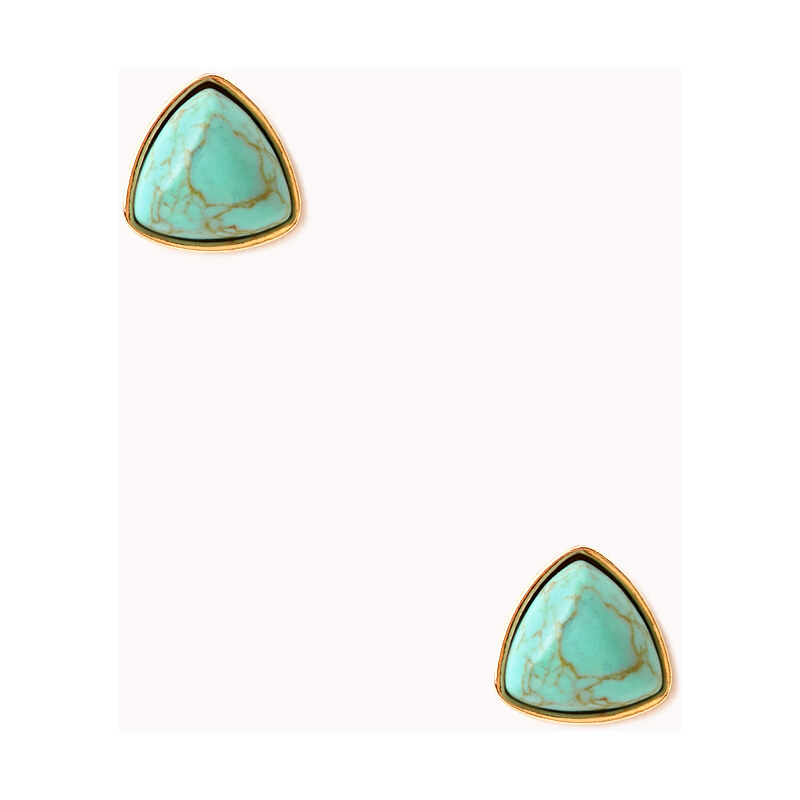 Forever 21 Free Spirit Faux Turquoise Studs