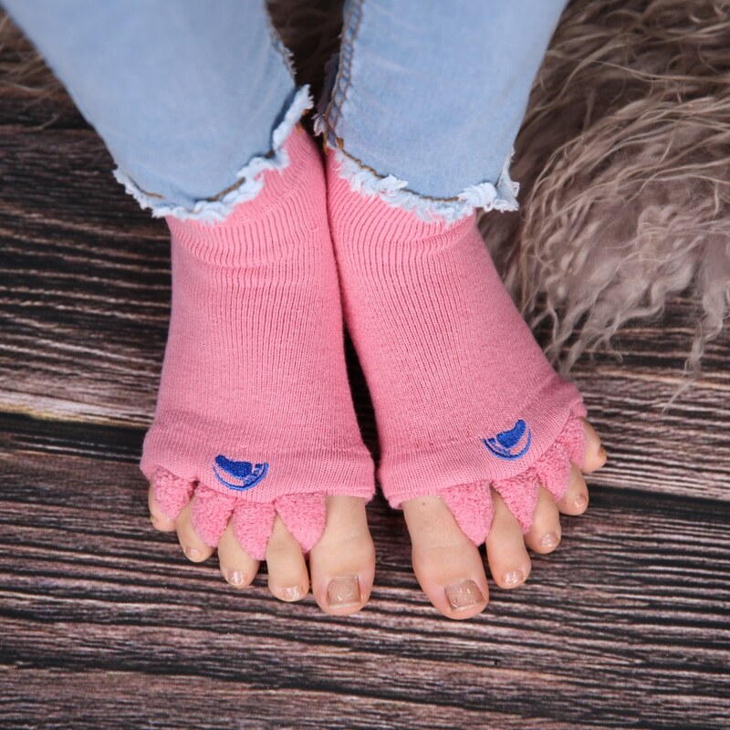 HAPPY FEET HF05L Adjustační ponožky PINK vel.L (vel.43-46)
