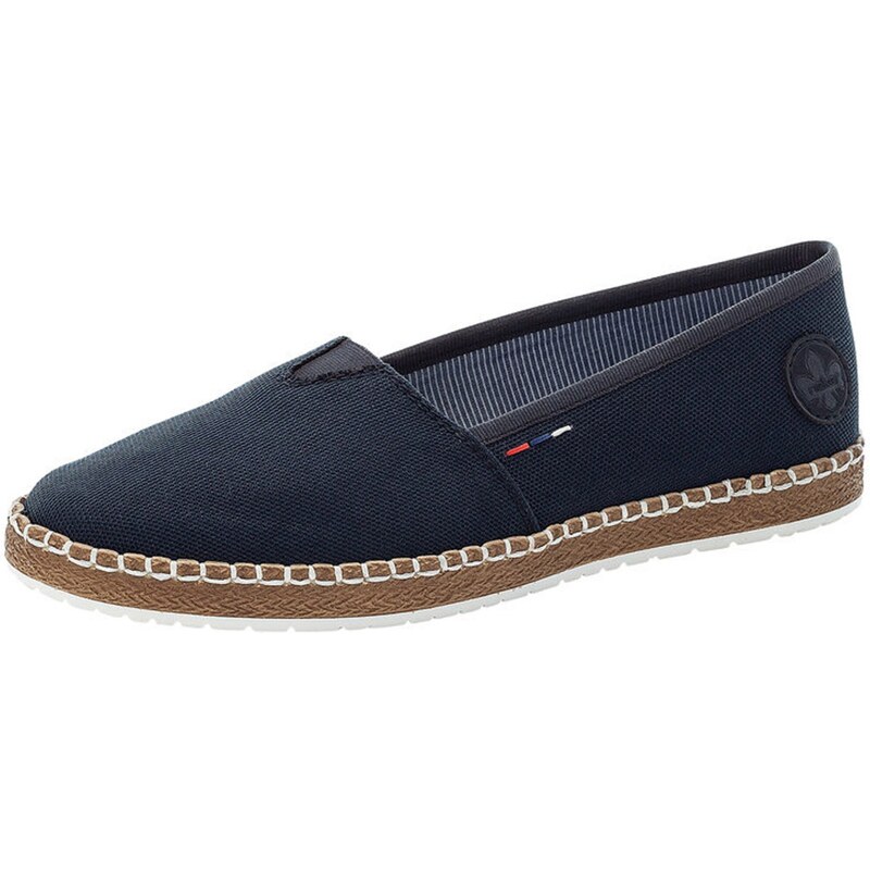 Rieker Espadrilky noční modrá / ohnivá červená / bílá 90262109