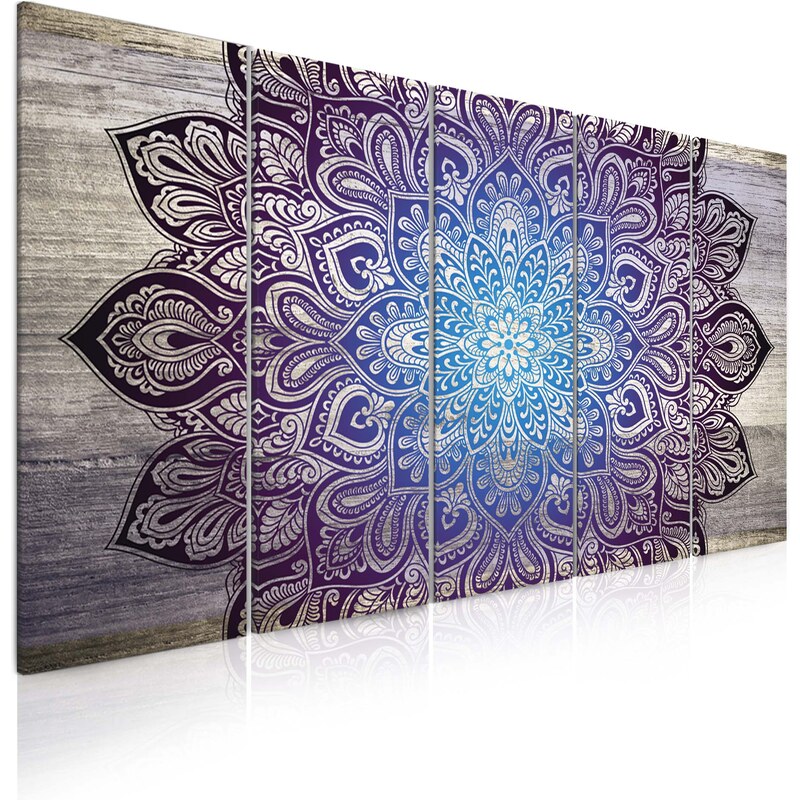 Malvis Obraz mandala na dřevě purple II
