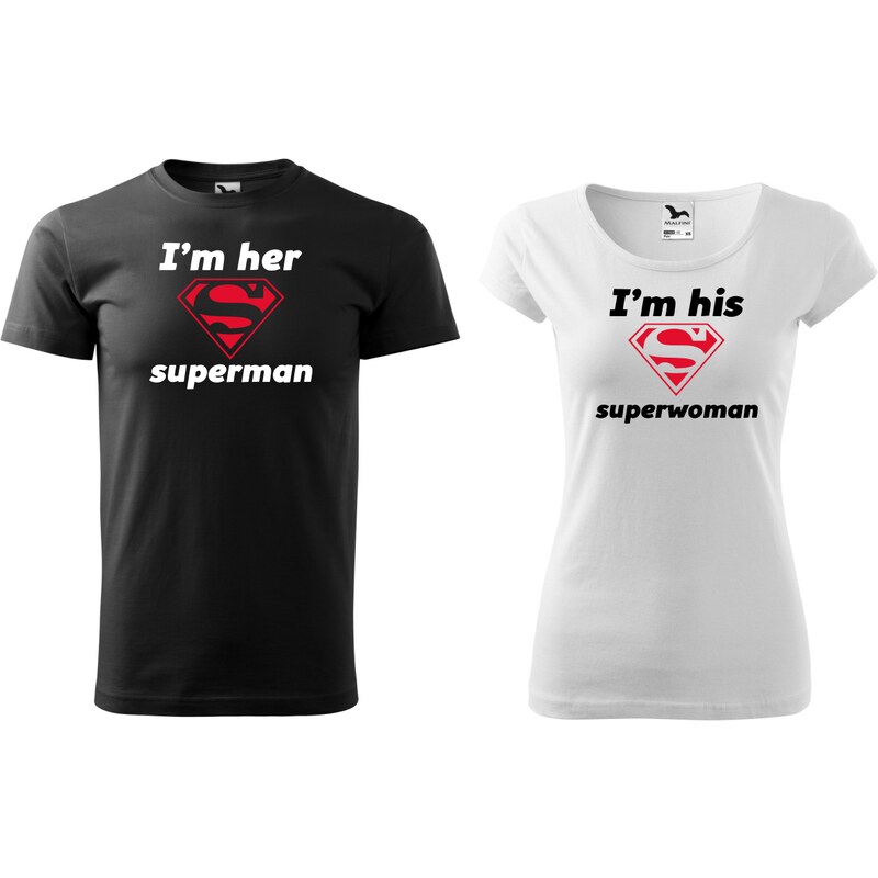 Fenomeno Set triček I’m her Superman, I’m his Superwoman
