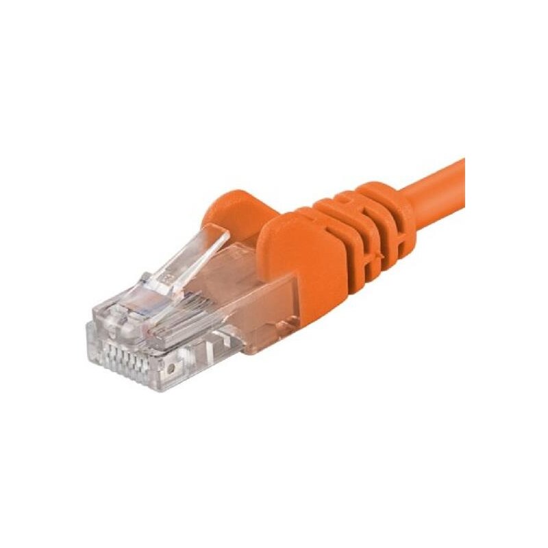 PremiumCord Patch kabel UTP RJ45-RJ45 CAT6 0.5m oranžová