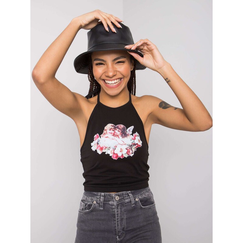 RUE PARIS Top-DS-TP-1112.14P-Black