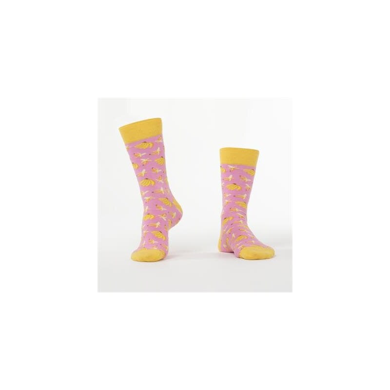FASARDI Pánské růžové ponožky s banány
