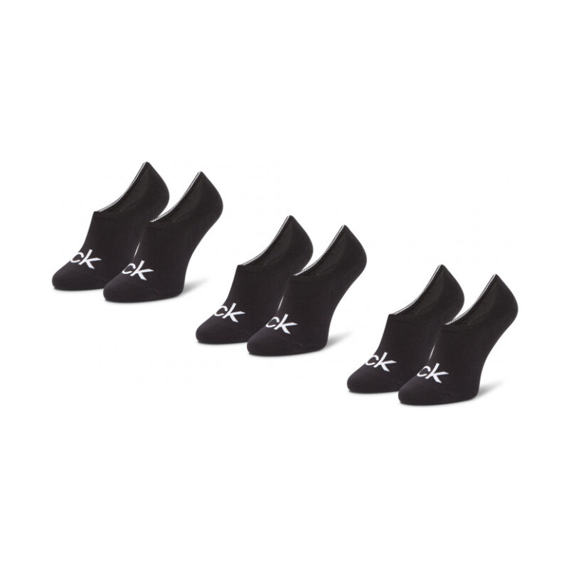 Calvin Klein pánské černé ponožky 3 pack