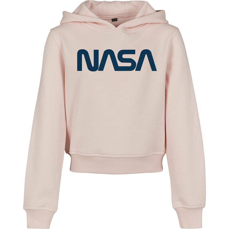 MT Kids Dětská NASA Cropped Hoody růžová