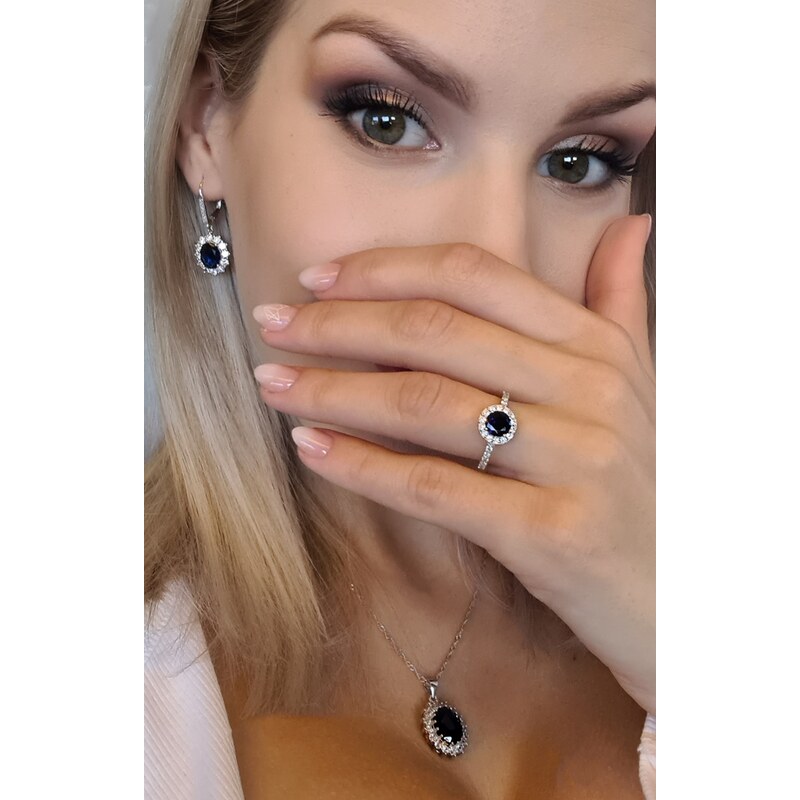 Olivie Stříbrný přívěsek SAFÍR 4506
