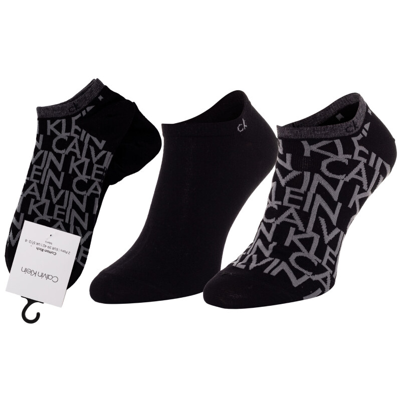 Calvin Klein pánské černé ponožky 2 pack
