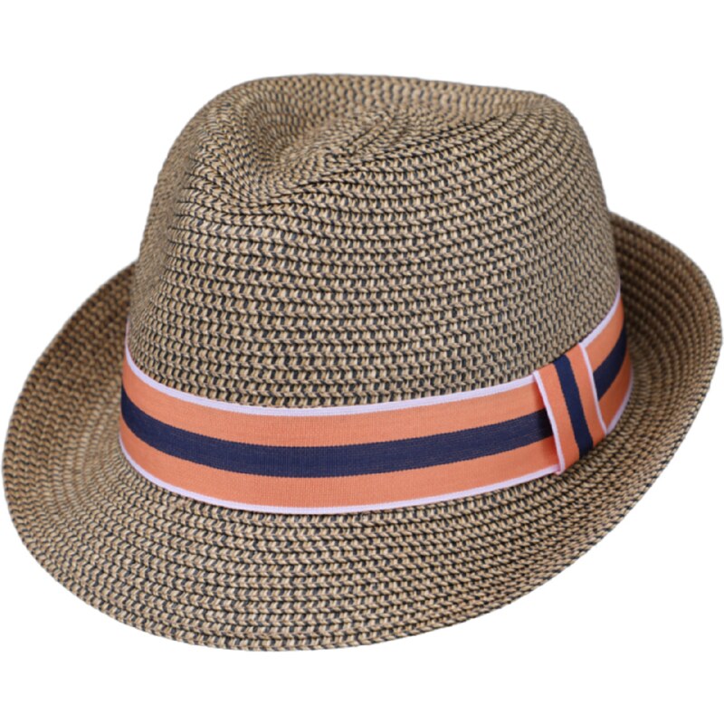 Unisex letní béžový klobouk Trilby od Fiebig - Trilby Toyo