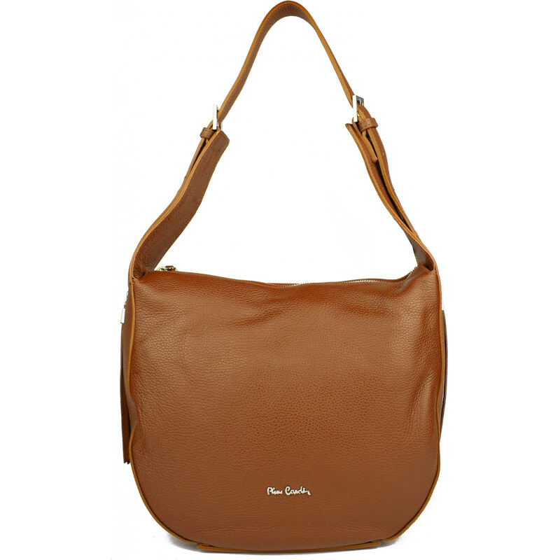 PIERRE CARDIN Francouzská kožená kabelka Antonie Camel 58031839