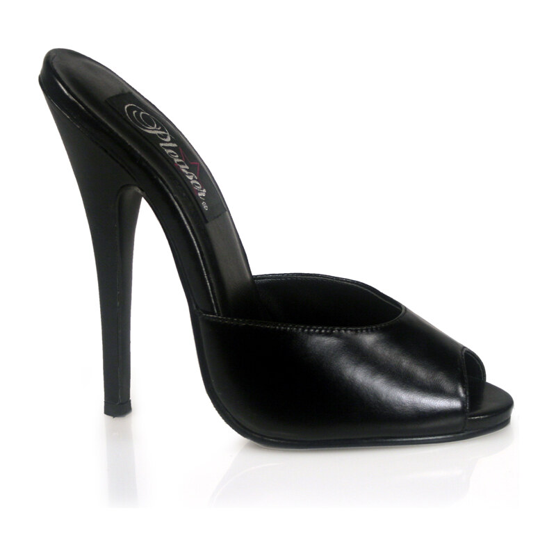 Pleaser Domina-101 černé pantoflíčky na podpatku 35 (US 5)