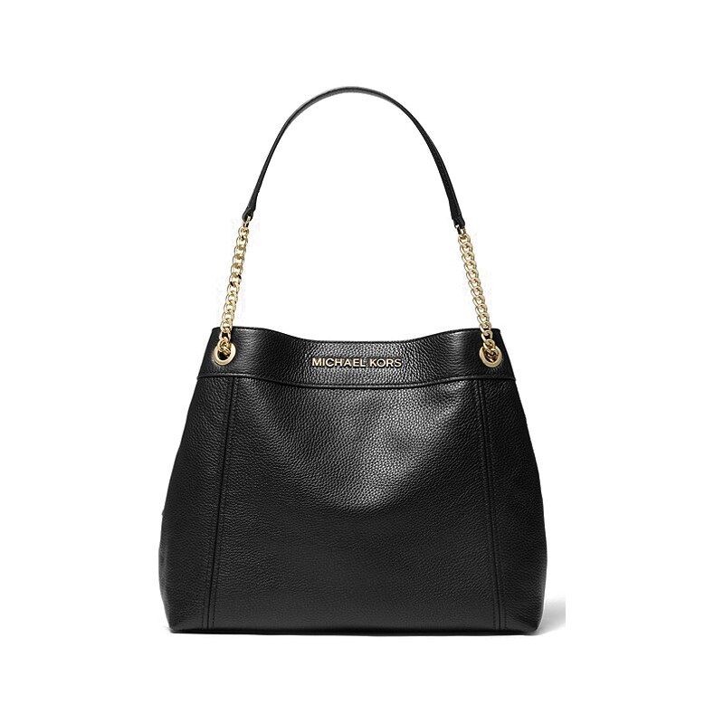 Michael Kors kabelka jet set large chain pebbled leather černá