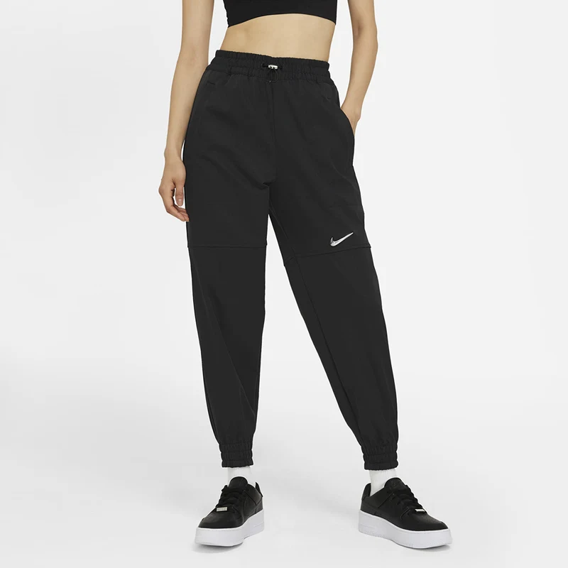 Dámské plátěné kalhoty Nike NSW Swoosh Pants (Plus Size) Černá - GLAMI.cz