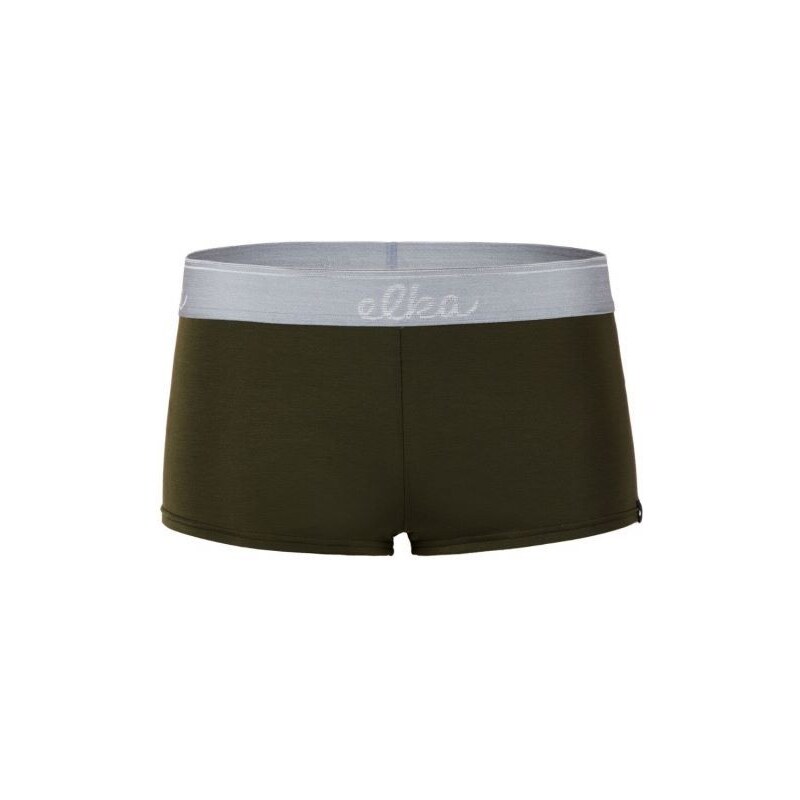 Elka boxerky khaki se sv. šedou gumou