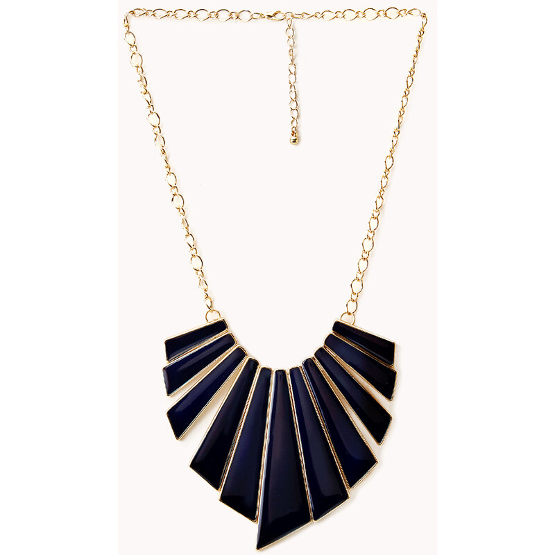 Forever 21 Retro Fan Bib Necklace