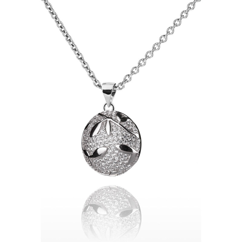 Stříbrný náhrdelník se zirkony - Meucci SS252N