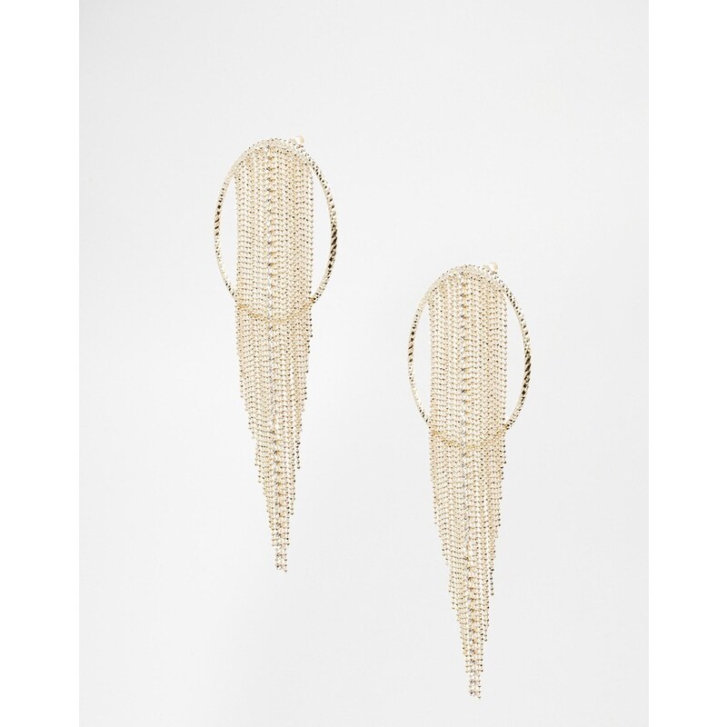 ASOS Limited Edition Disco Circle Earrings - Gold