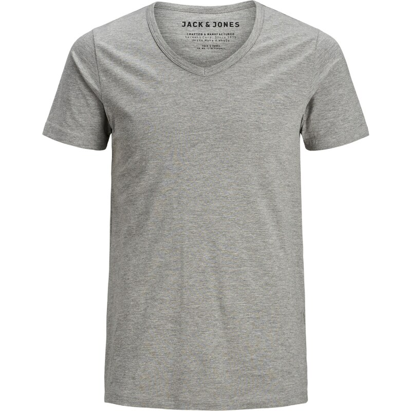 JACK & JONES Tričko šedý melír