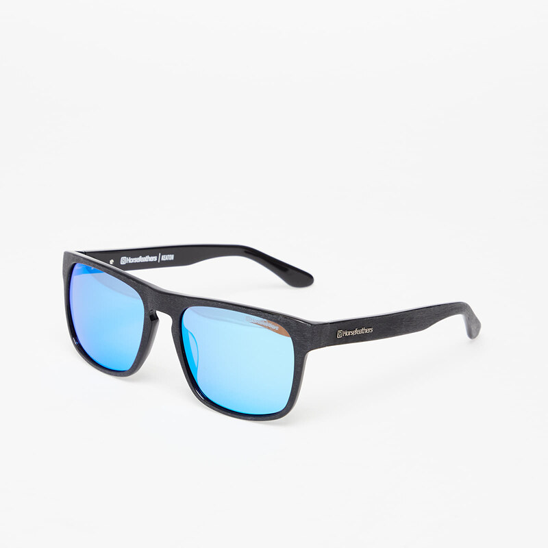 Pánské sluneční brýle Horsefeathers Keaton Sunglasses Brushed Black/ Mirror Blue