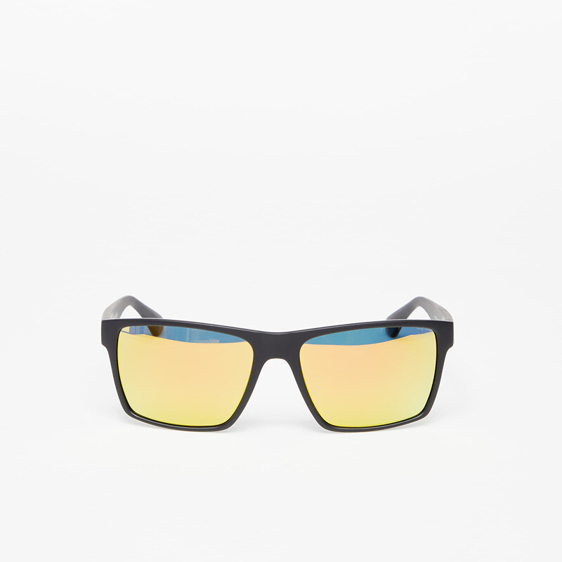 Pánské sluneční brýle Horsefeathers Merlin Sunglasses Matt Black/ Mirror Orange