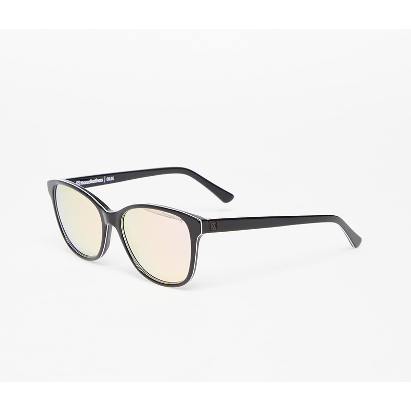 Pánské sluneční brýle Horsefeathers Chloe Sunglasses Gloss Black/ Mirror Rose