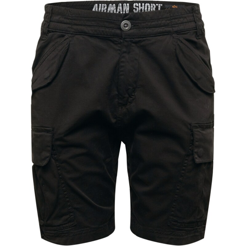 ALPHA INDUSTRIES Kalhoty Airman černá 105412993