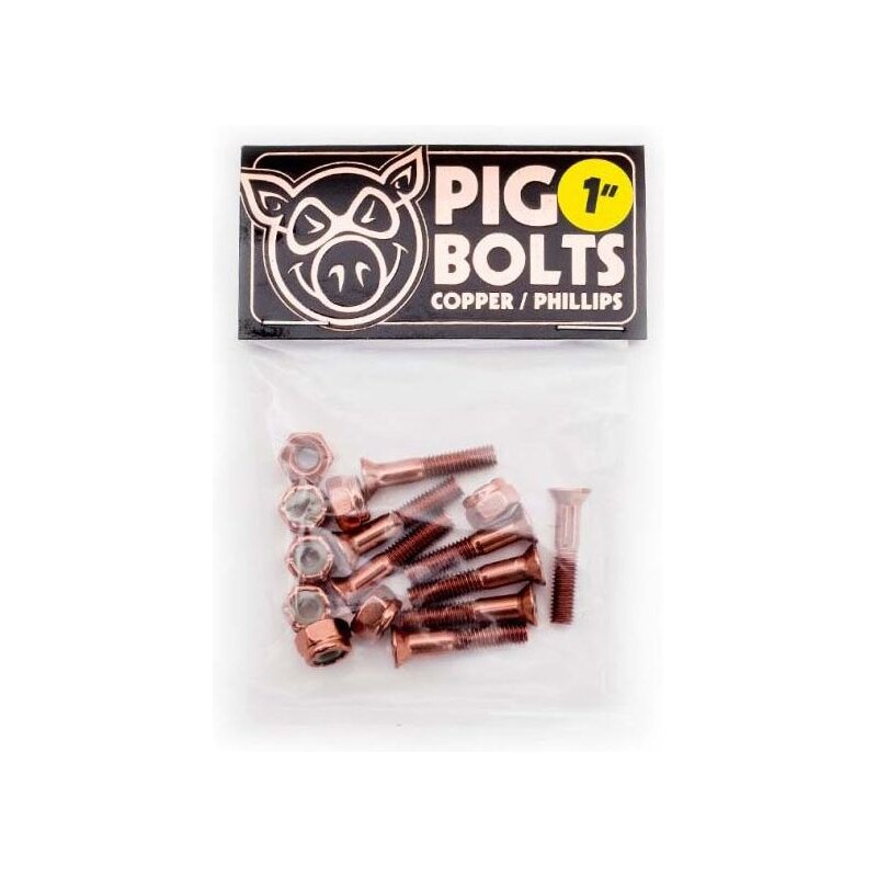 SK8 ŠROUBKY PIG WHEELS Copper Phillips - oranžová -