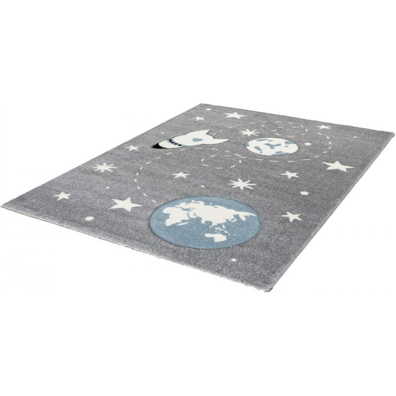 Lalee koberce Dětský kusový koberec Amigo 330 silver - 80x150 cm