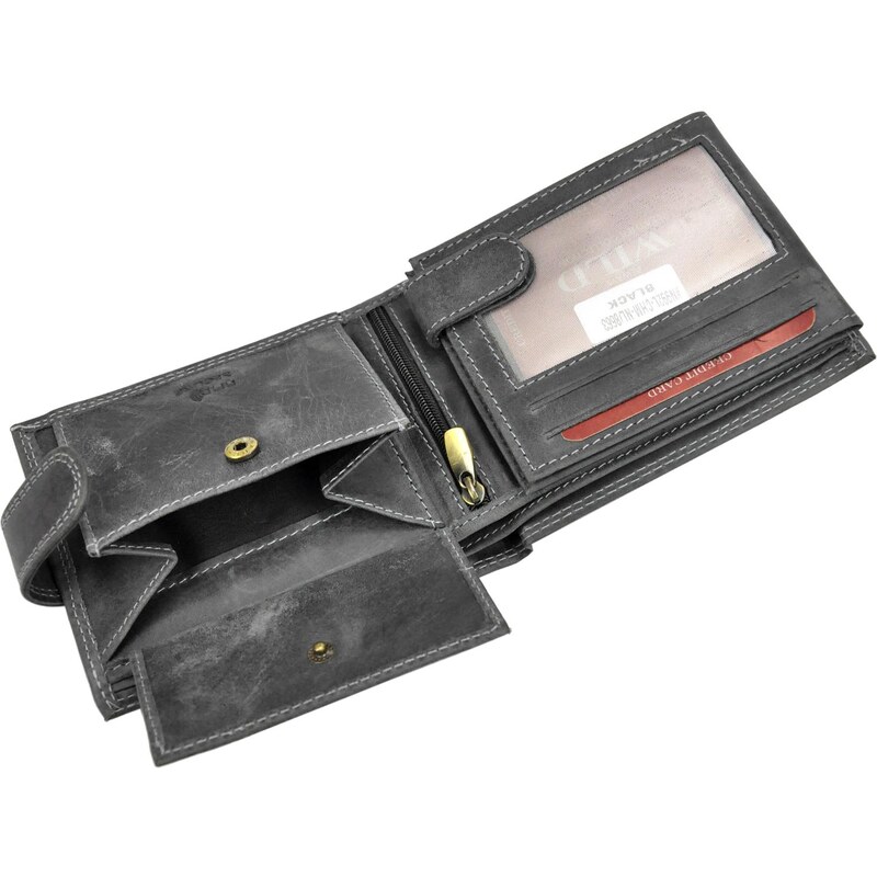 Pánská kožená peněženka Wild N992L-CHM-NL RFID hnědá