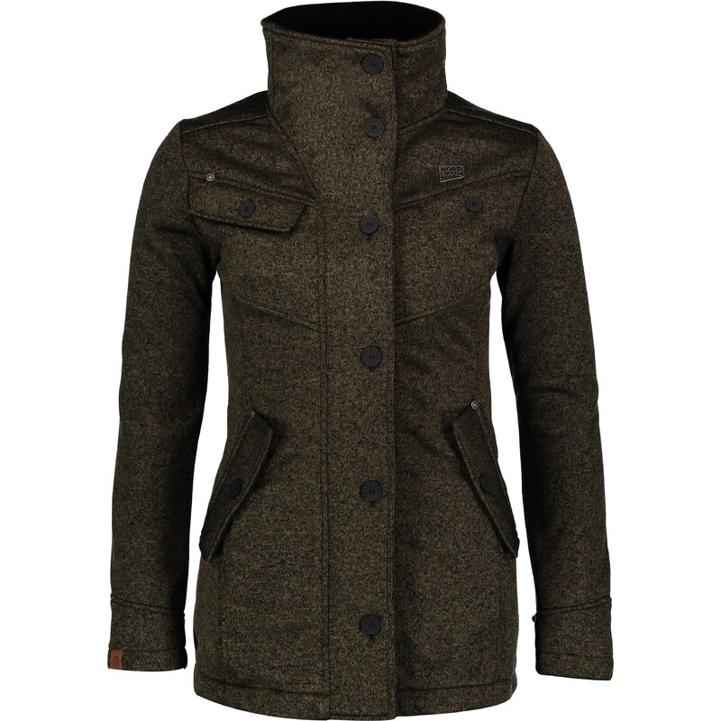 Nordblanc Khaki dámský svetrový softshellový kabát DUE