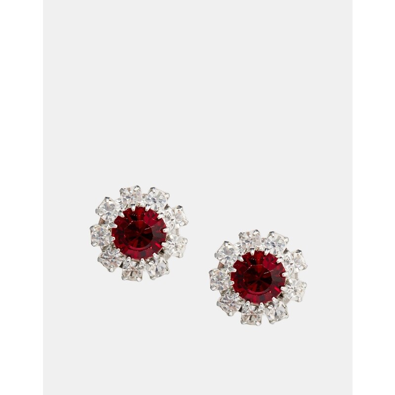 Krystal Swarovski Rosetta Earrings - Red