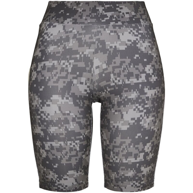 UC Ladies Dámské kraťasy High Waist Camo Tech Cycle Shorts tmavé digitální maskování