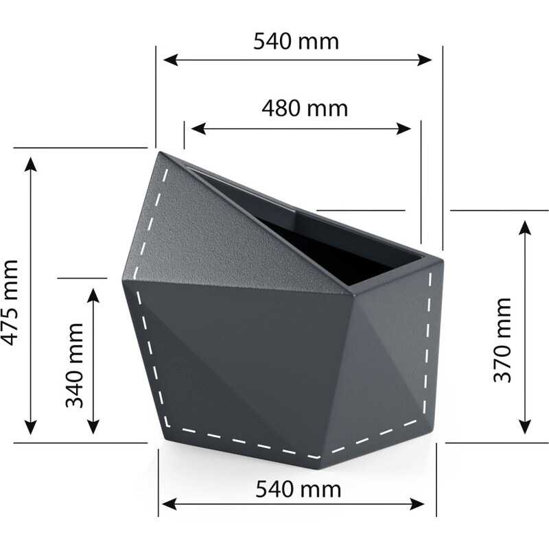 květináč Monumo ASTRO Corten