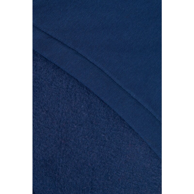 KESI Dámské mikinové šaty s kapucí a rozparkem džínsová modrá