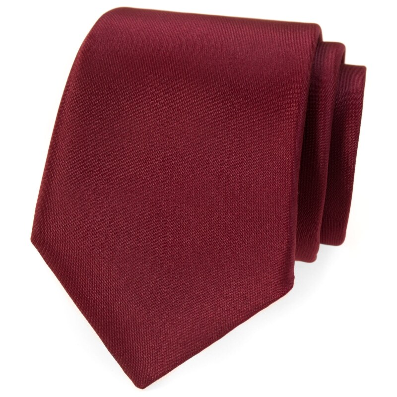 Matná bordó pánská kravata Avantgard 561-95022