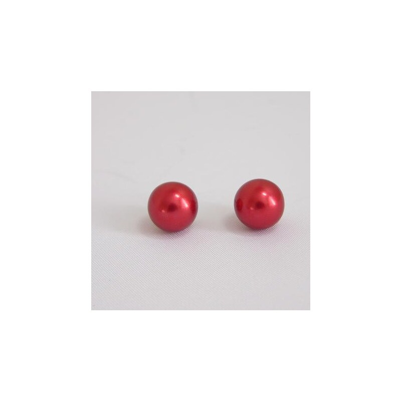 perlové náušnice, kvalitní Jablonecká skleněná perlička