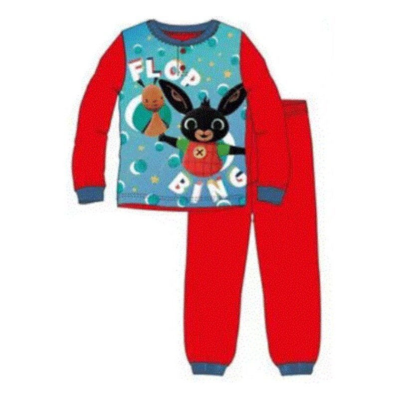 Sun City Chlapecké bavlněné pyžamo zajíček Bing - červené