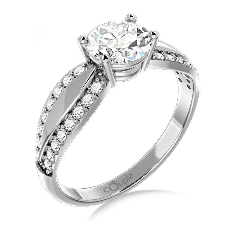 Couple Zlatý dámský prsten Gemima 6660280 Velikost prstenu: 52
