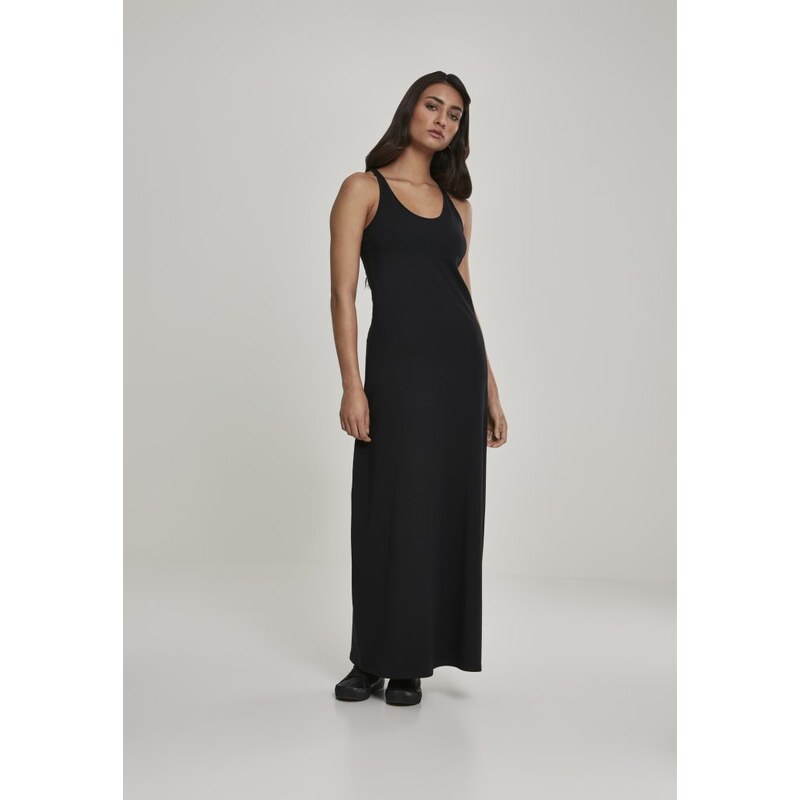 URBAN CLASSICS Ladies Long Racer Back Dress - black