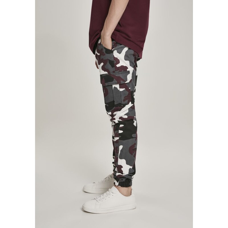 URBAN CLASSICS Camo Cargo Jogging Pants 2.0 - wine camo