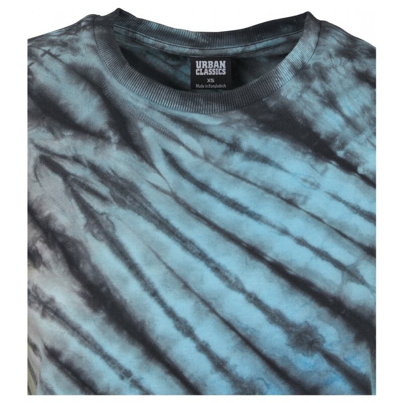 URBAN CLASSICS Ladies Tie Dye Boyfriend Tee - black