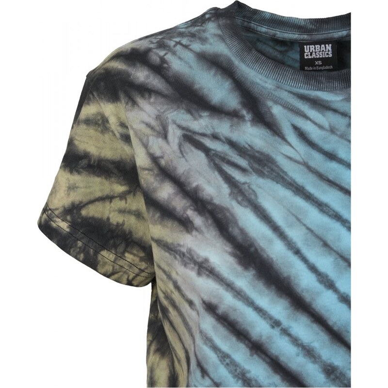URBAN CLASSICS Ladies Tie Dye Boyfriend Tee - black