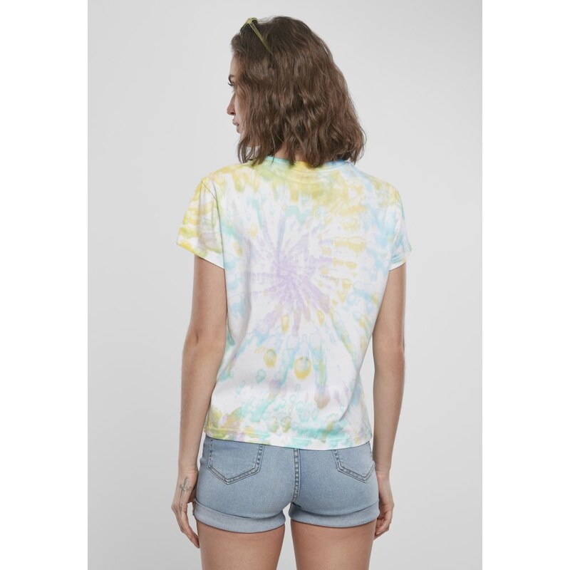 URBAN CLASSICS Ladies Tie Dye Boyfriend Tee - pastel