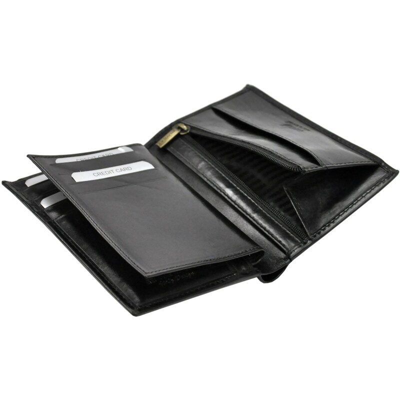 Pánská kožená peněženka Rovicky N74-RVT RFID hmědá